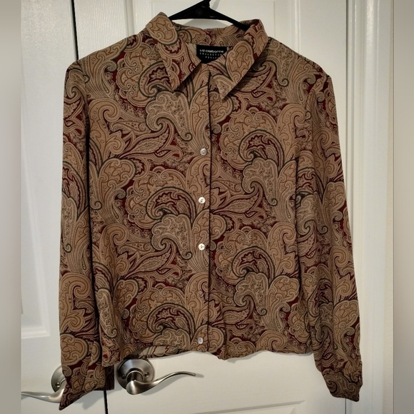 Liz Claiborne Jackets & Blazers - Vintage Liz Claiborne Paisley Patterned Women's Shirt